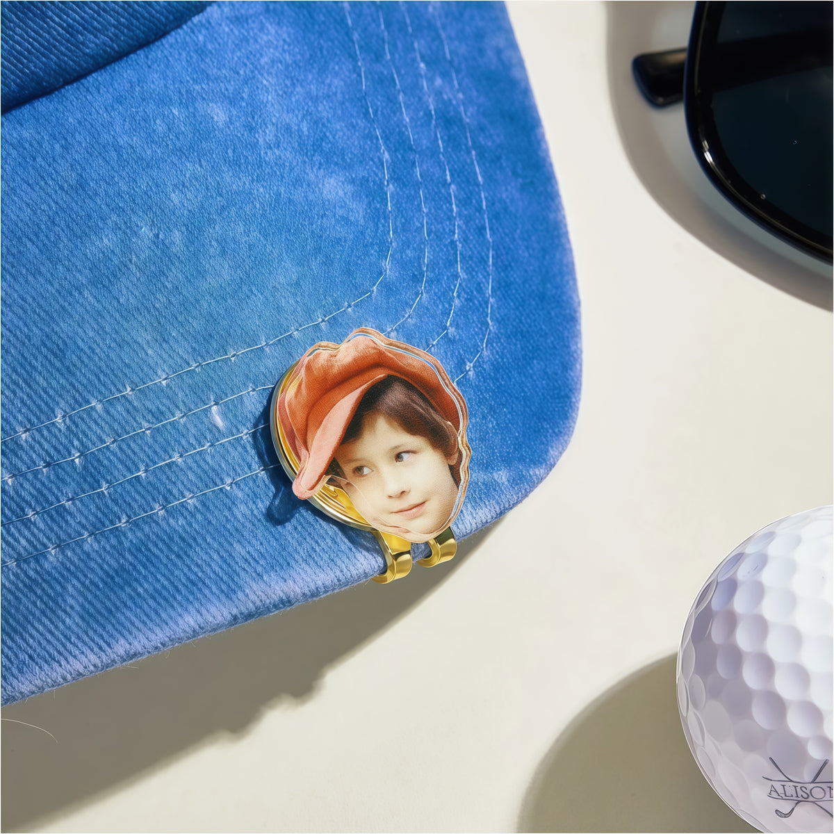 Custom Golf Marker with Picture, Magnetic Hat Clip Gift for Golf Lover — product image 9