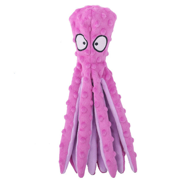 Interactive Bite-resistant Plush Octopus Pet Toy — product image 7