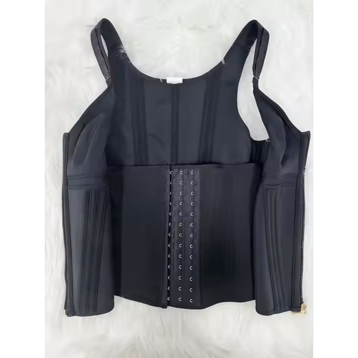 Mesh Waist Slimming Three-Breasted Shapewear Corset — product image 3