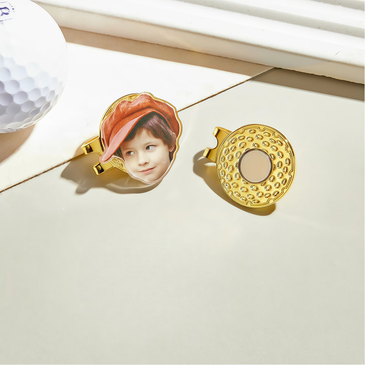Custom Golf Marker with Picture, Magnetic Hat Clip Gift for Golf Lover — product image 12