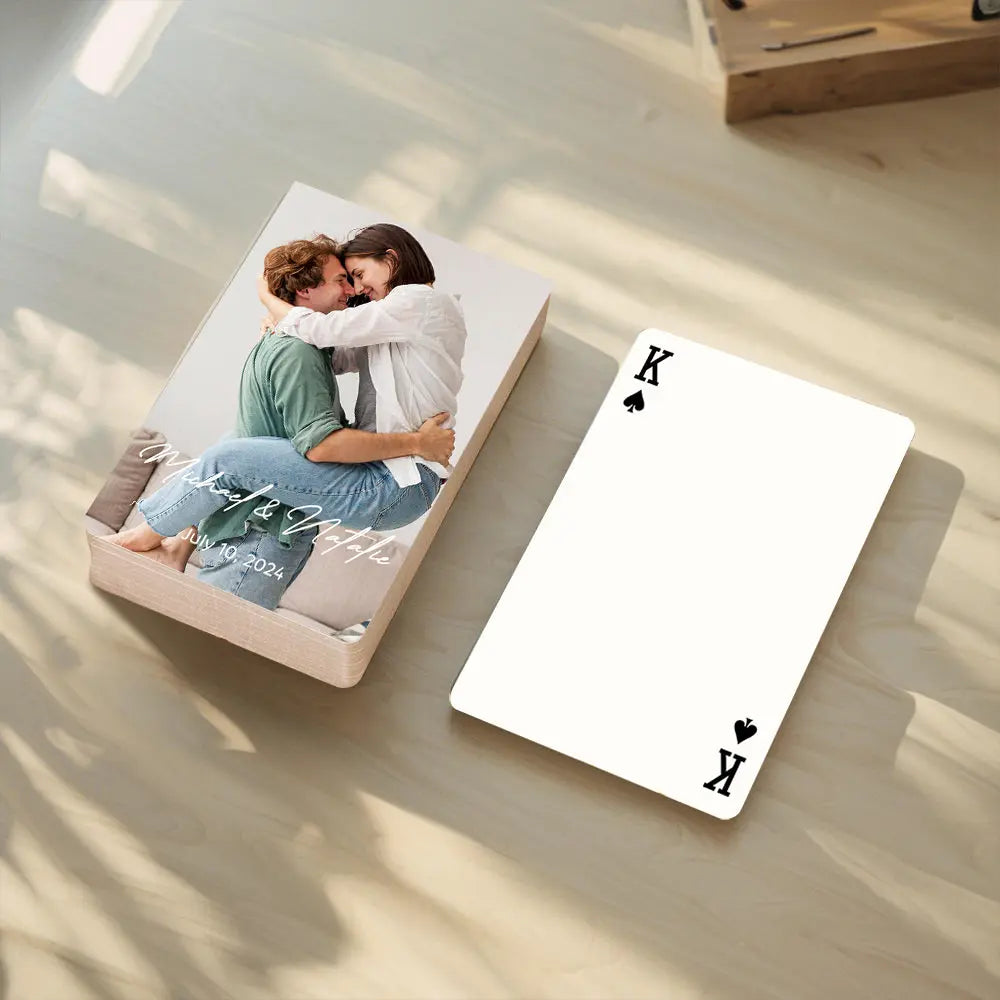 Personalized Playing Cards Wedding Guest Book Alternative Unique Wedding Keepsake — product image 2
