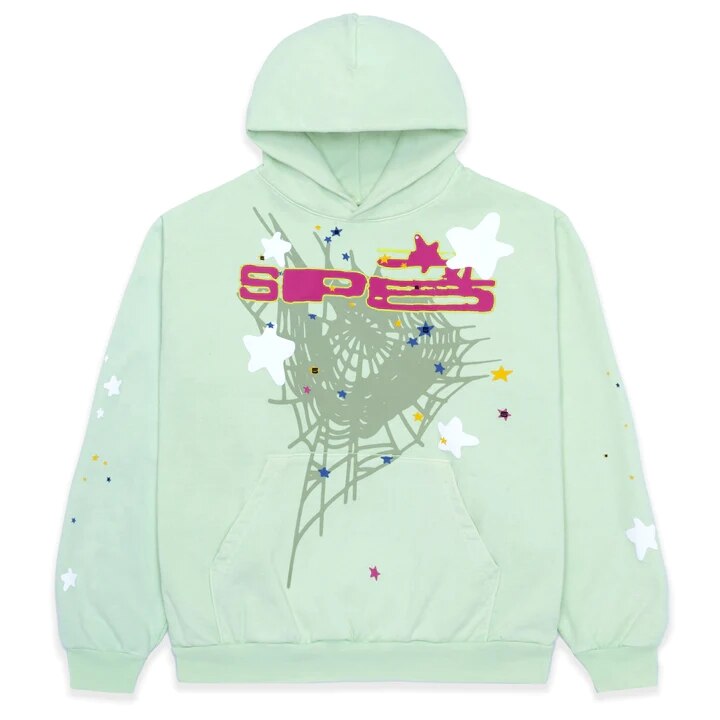 Spider Letter Prints Hoodies — product image 3