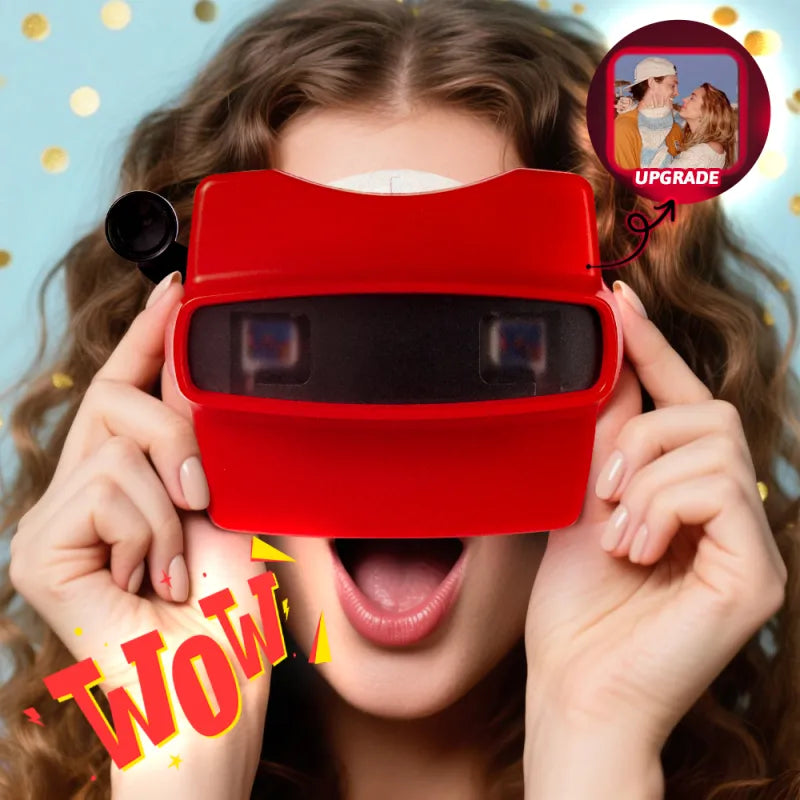 Custom 3D Viewfinder and Reel 10x Ultra-Clear 3D Upgraded Version Personalized Christmas Gifts Text and Photo Viewer with Your Own Photos — product image 2