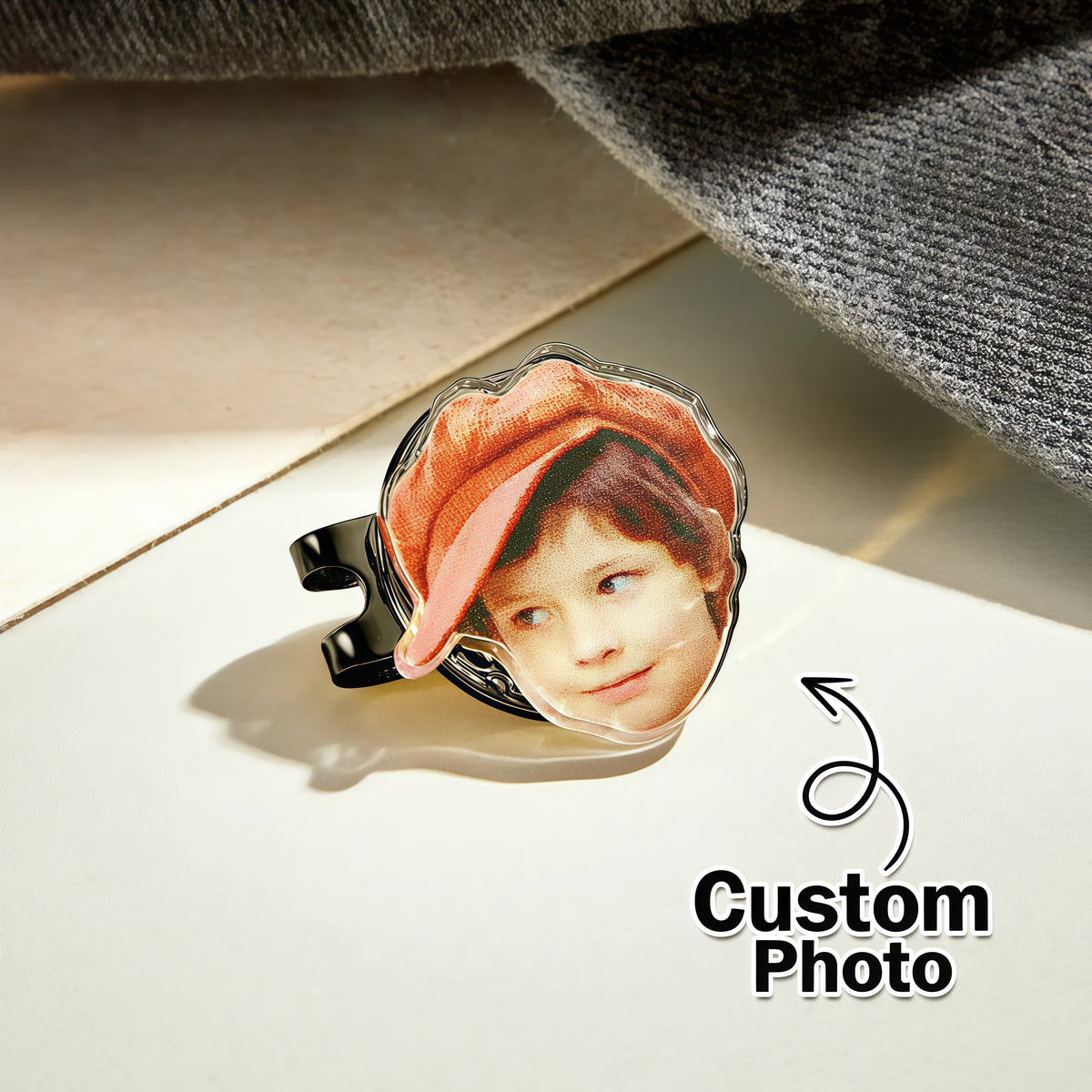Custom Golf Marker with Picture, Magnetic Hat Clip Gift for Golf Lover — product image 5