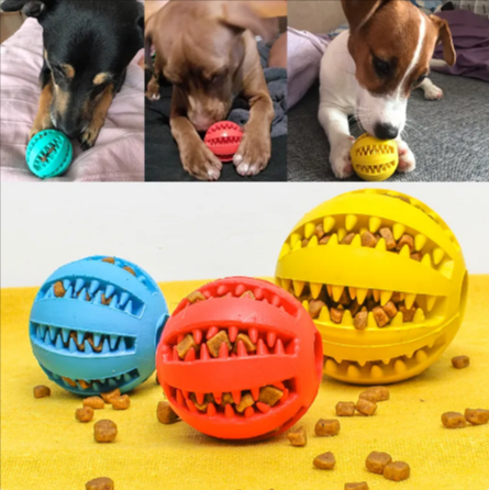 Interactive Rubber Slow Feeder Dog Ball — product image 5