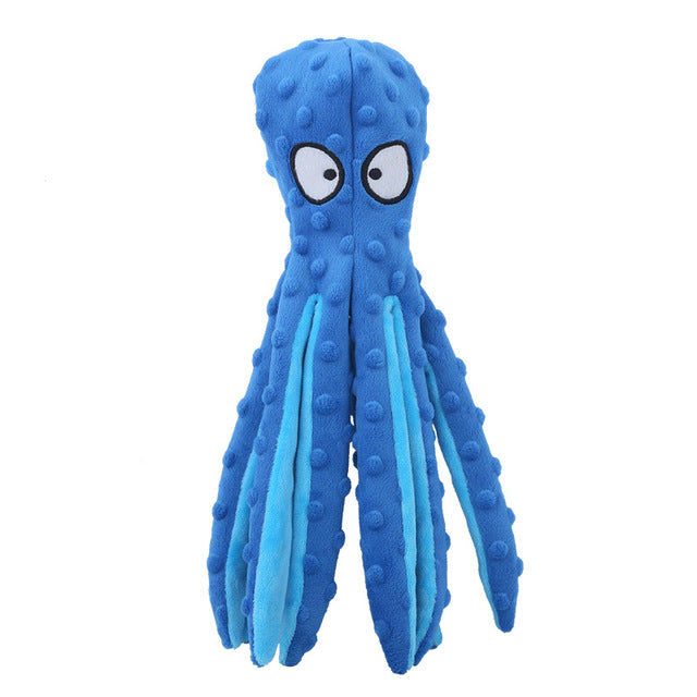Interactive Bite-resistant Plush Octopus Pet Toy — product image 9