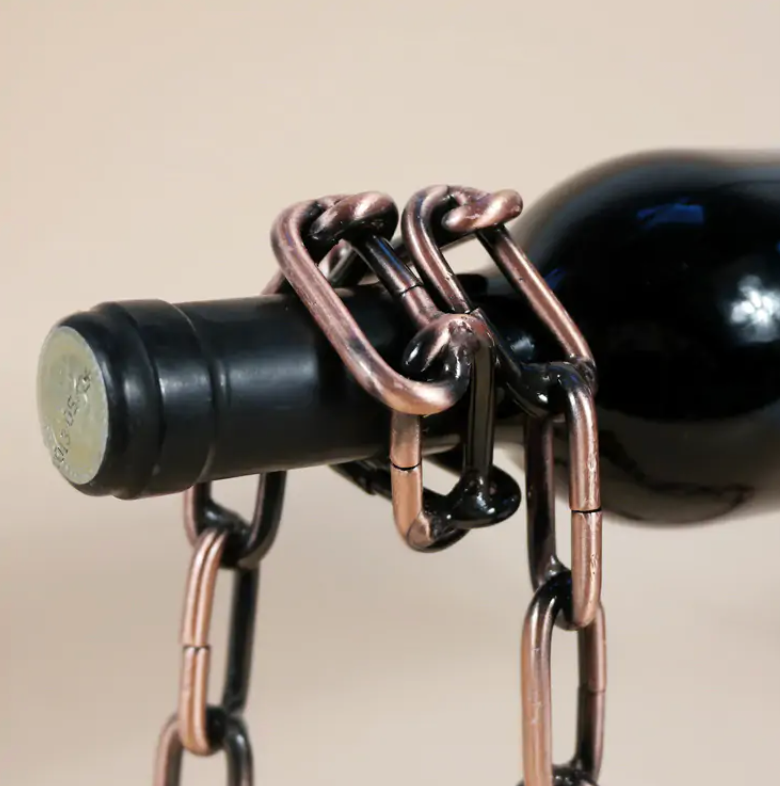 Magic Iron Chain Wine Bottle Holder — product image 3
