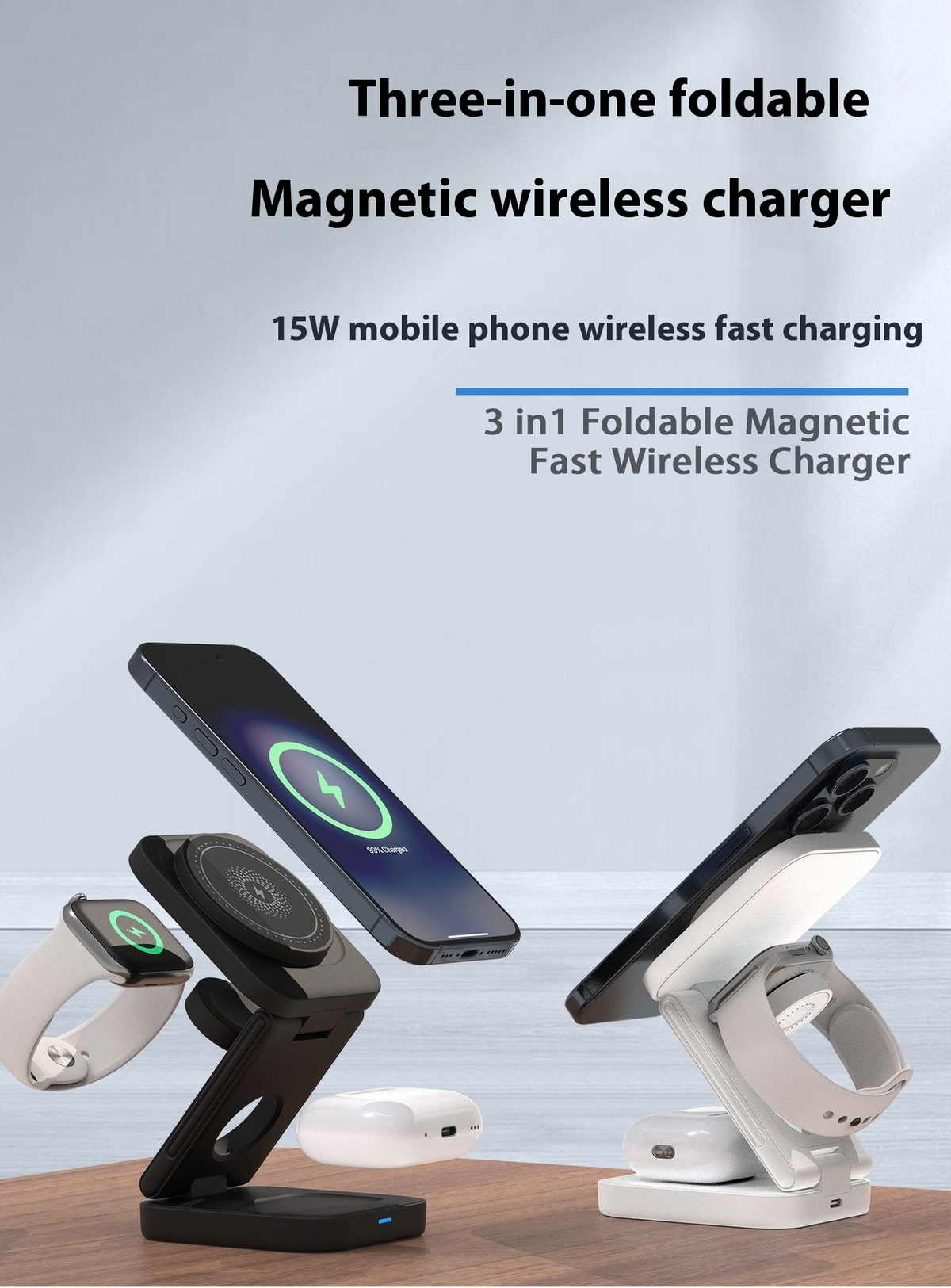 3 IN 1 FOLDABLE WIRELESS CHARGER — product image 8