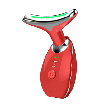 Beauty Facial Massager, 7 Color Wavy Acne Beauty Microcurrent Facial Device Skin Firming for Face Neck Beauty Device, — product image