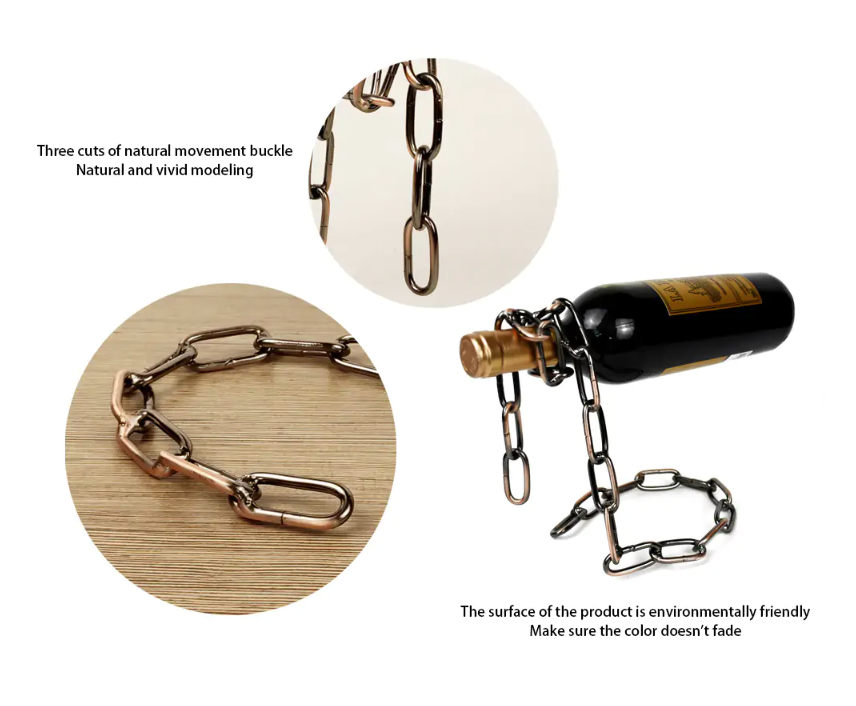 Magic Iron Chain Wine Bottle Holder — product image 4