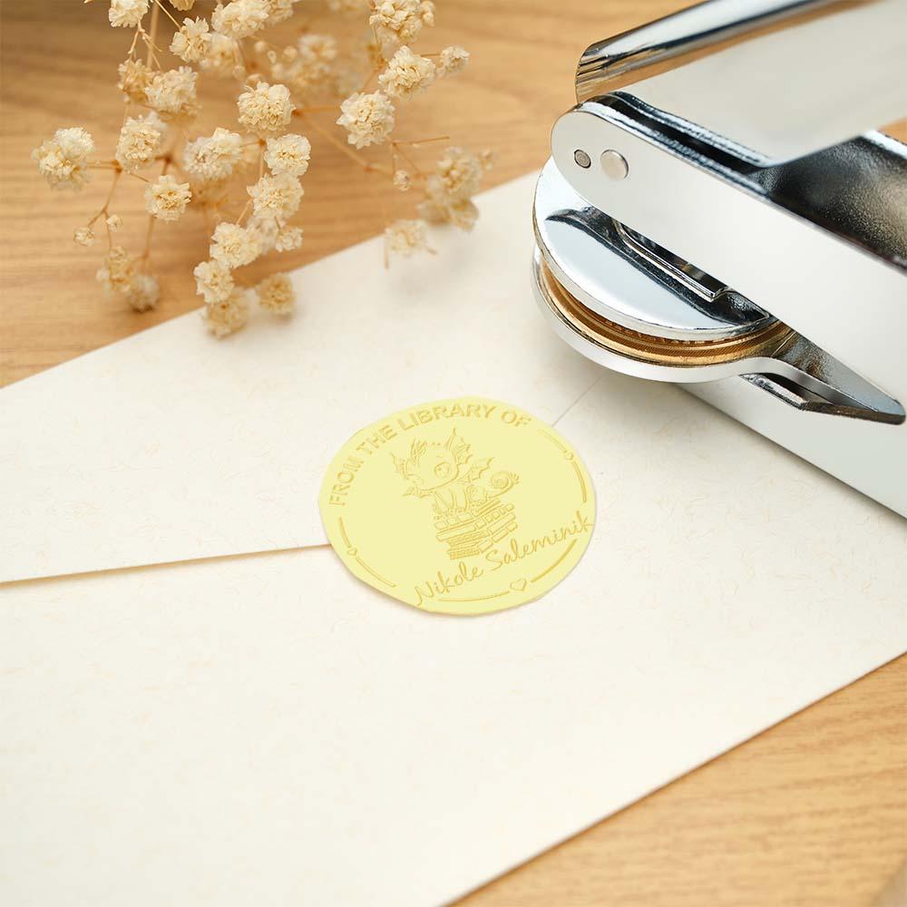 Custom Text Handheld Steel Stamp Seal - Personalized Marking Tool — product image 6