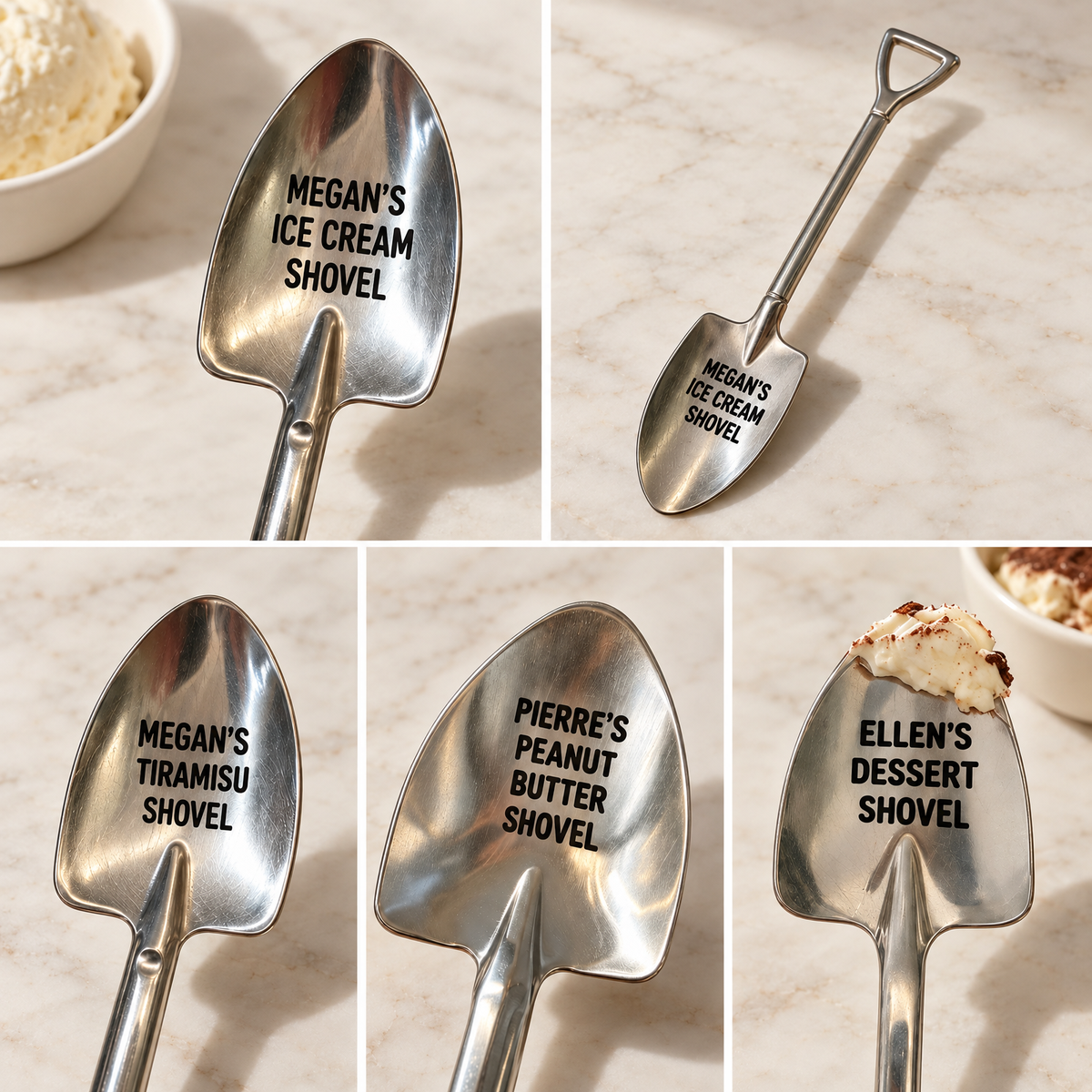 Personalized Shovel Ice Cream Spoon – Custom Engraved Dessert Spoon with Name, Gift for Family & Friends — product image 7