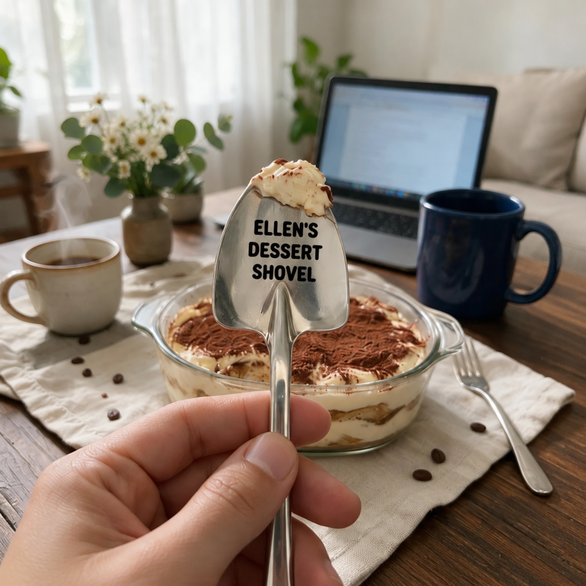 Personalized Shovel Ice Cream Spoon – Custom Engraved Dessert Spoon with Name, Gift for Family & Friends — product image 5