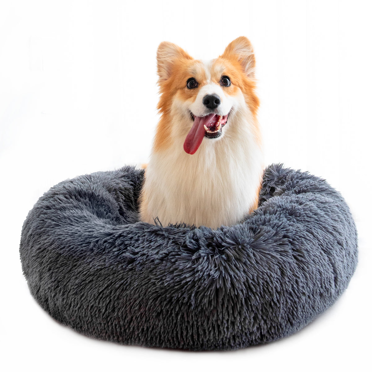 Round Plush Dog Bed for Small Dogs and Puppies — product image 6