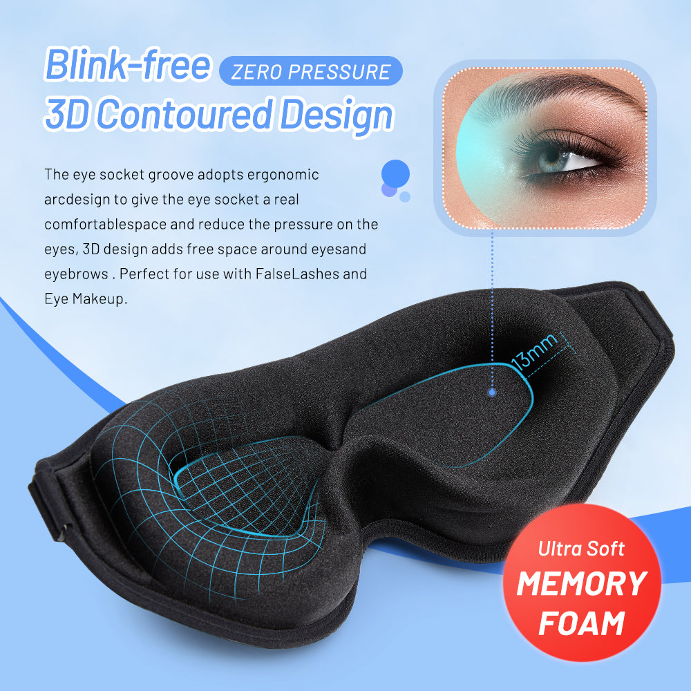 3D Natural Memory Foam Sleep Mask for Comfort — product image 3
