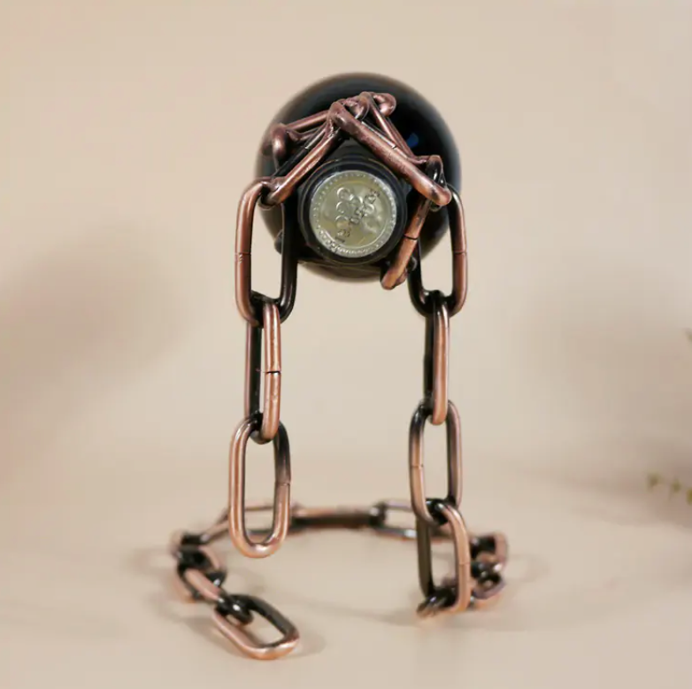 Magic Iron Chain Wine Bottle Holder — product image 5