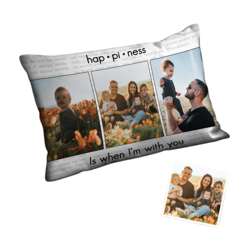 Custom Multi-Photo Single-Sided Zipper Pillowcase (Cover Only, No Insert) – Personalized Christmas Gift — product image 2